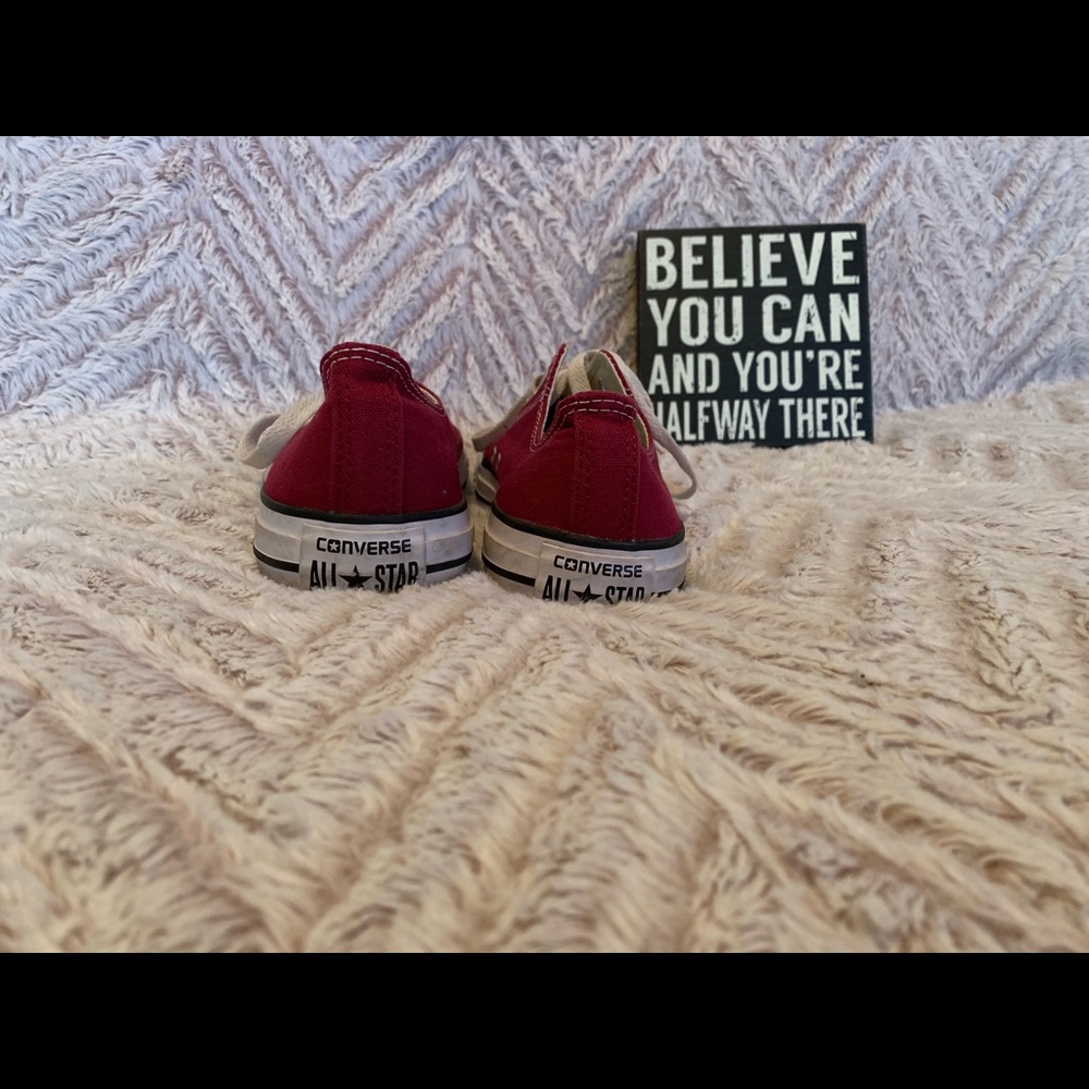 Burgundy Converse - Picture 3 of 7